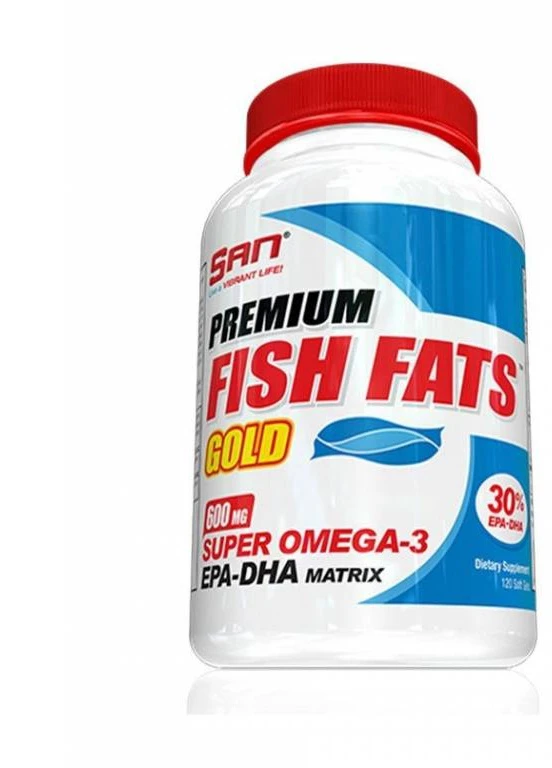 Риб'ячий жир Омега-3 Fish Fats Gold 120 softgels San (254371983)