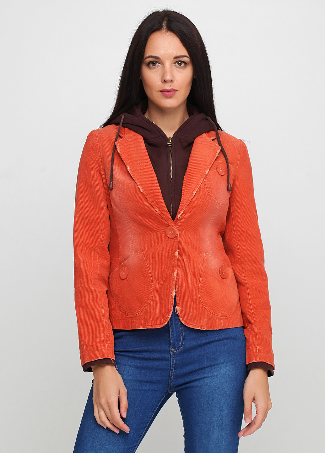 Оранжевая демисезонная куртка Atentif