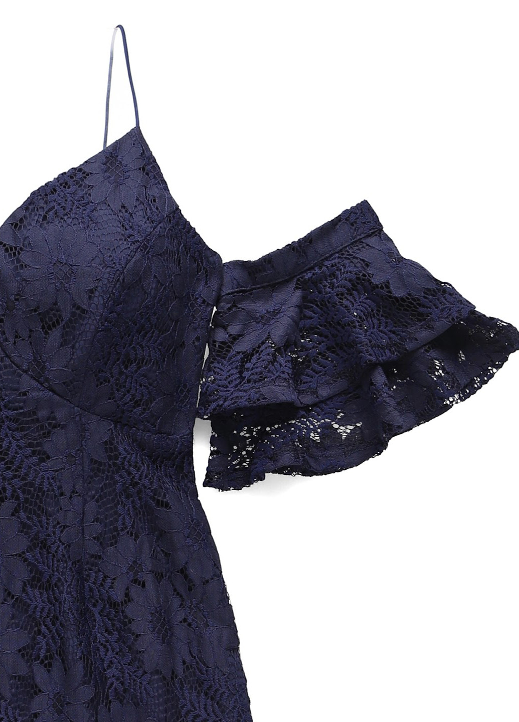 Синее кэжуал платье Love Triangle однотонное