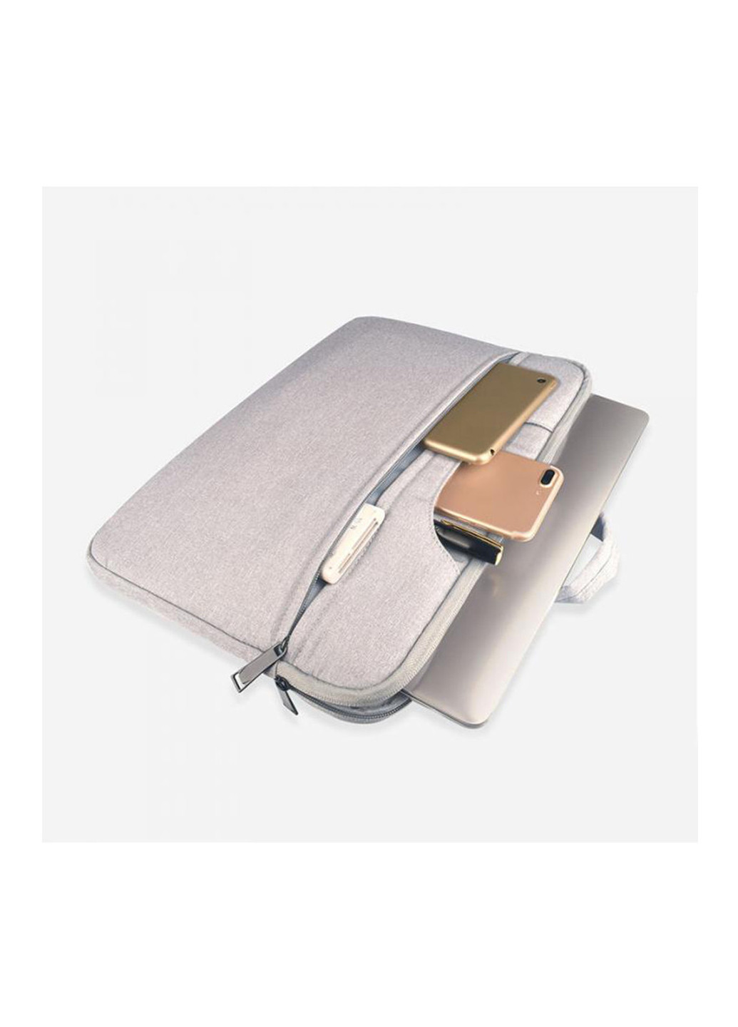 Чехол сумка тканевый с ручками для Macbook 15 grey ARM (224692492)