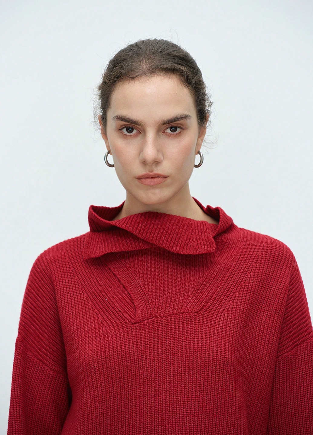 Червоний зимовий светр SHEIN