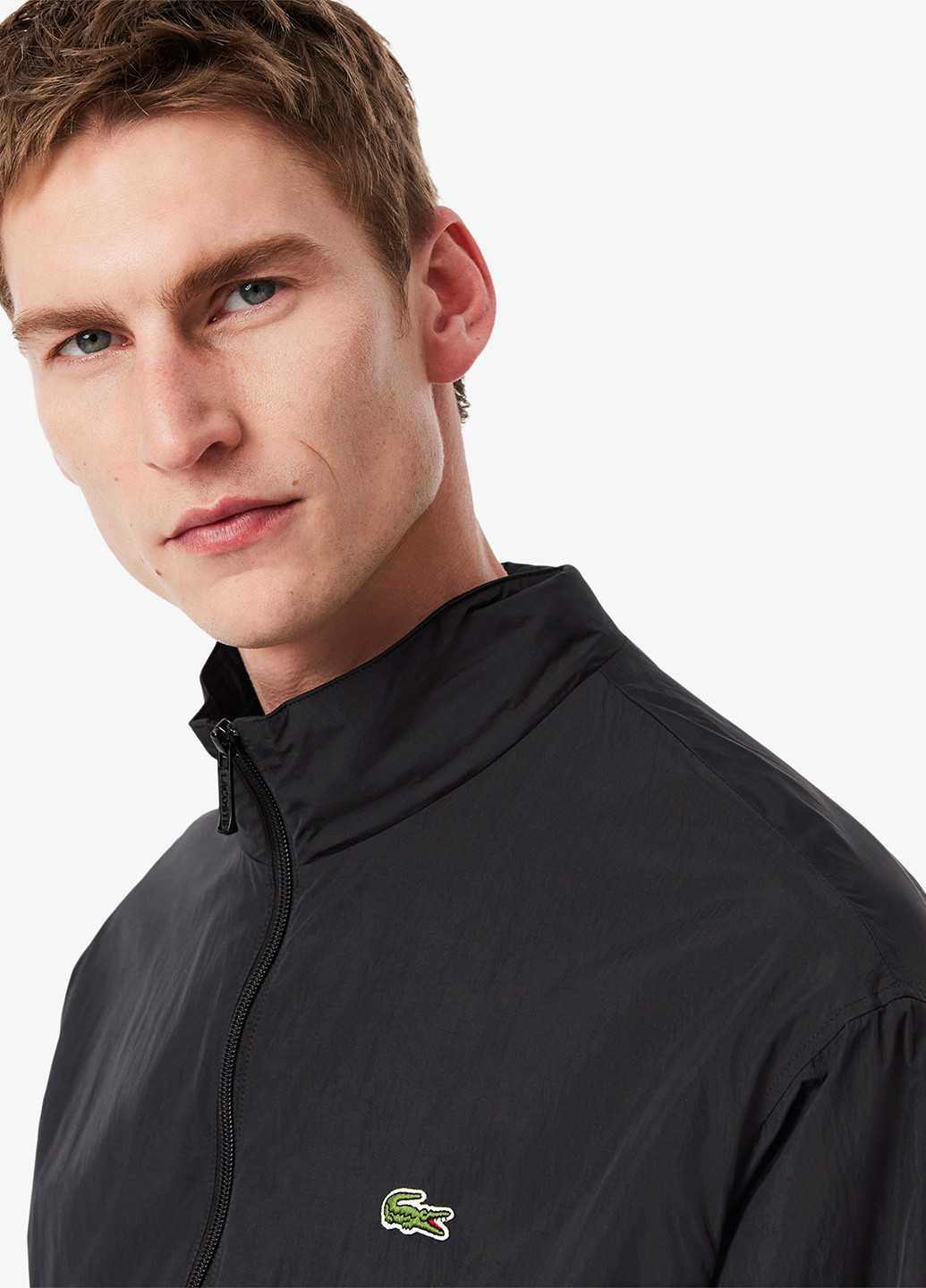 Чорна демісезонна куртка Lacoste