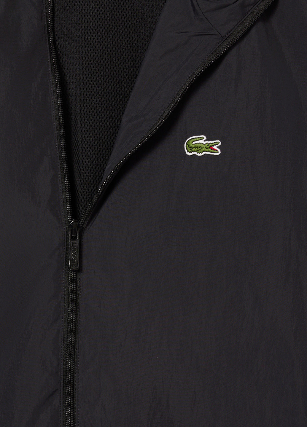 Чорна демісезонна куртка Lacoste