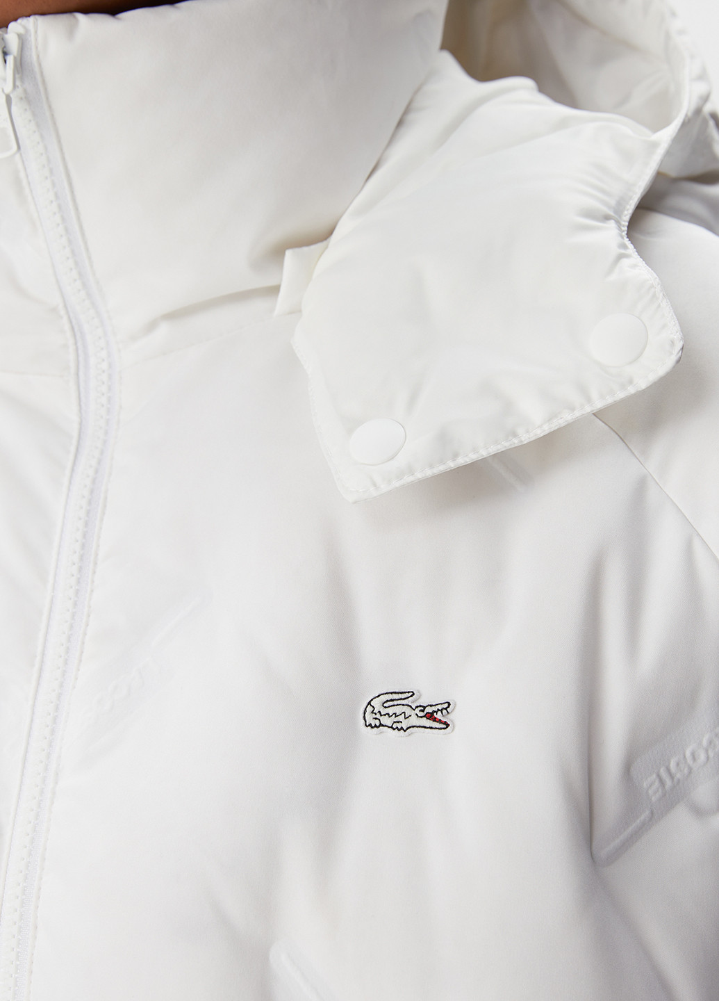 Біла демісезонна куртка Lacoste