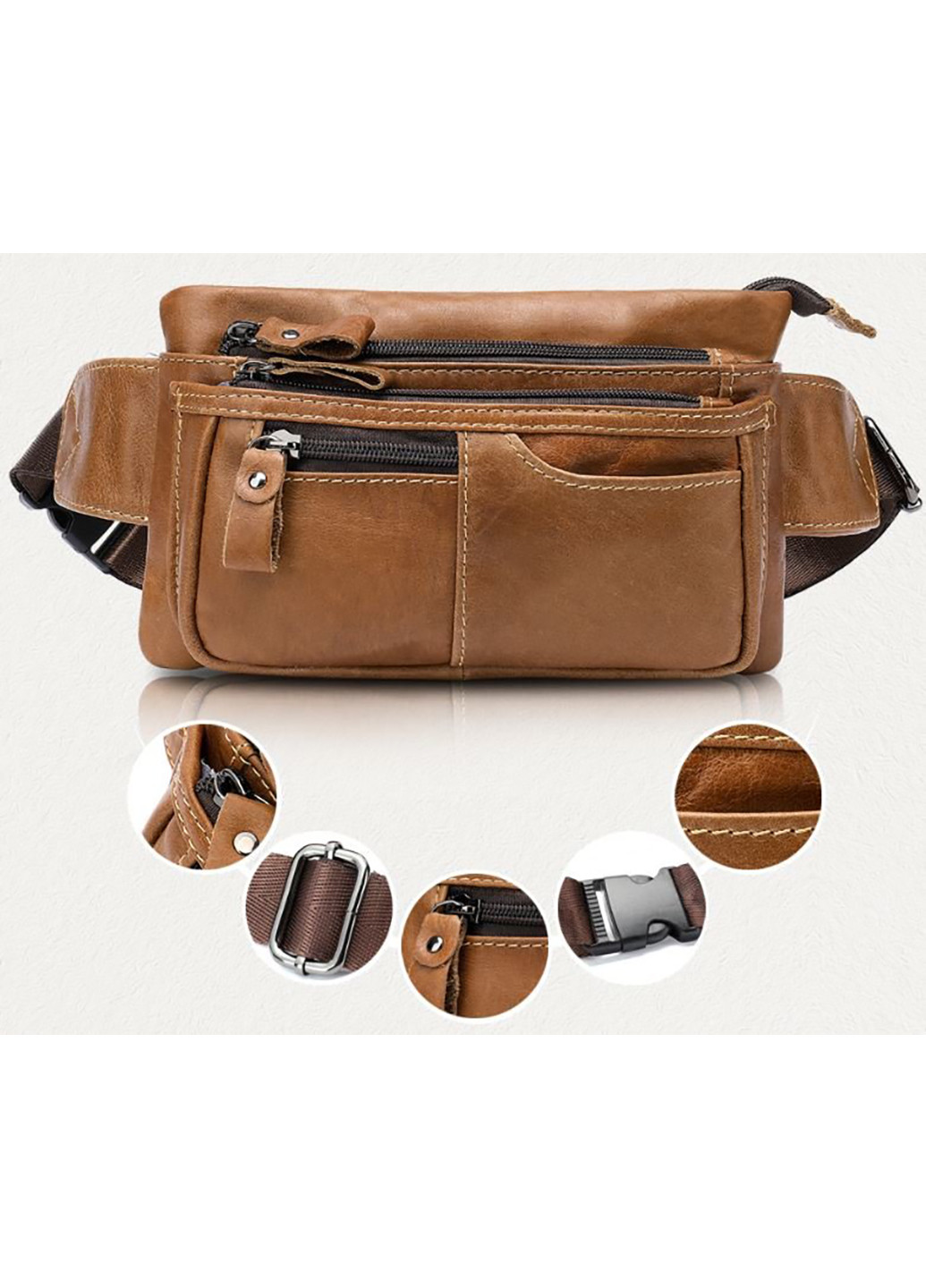 Мужская кожаная сумка 23х13,5х3 см Vintage (252130505)