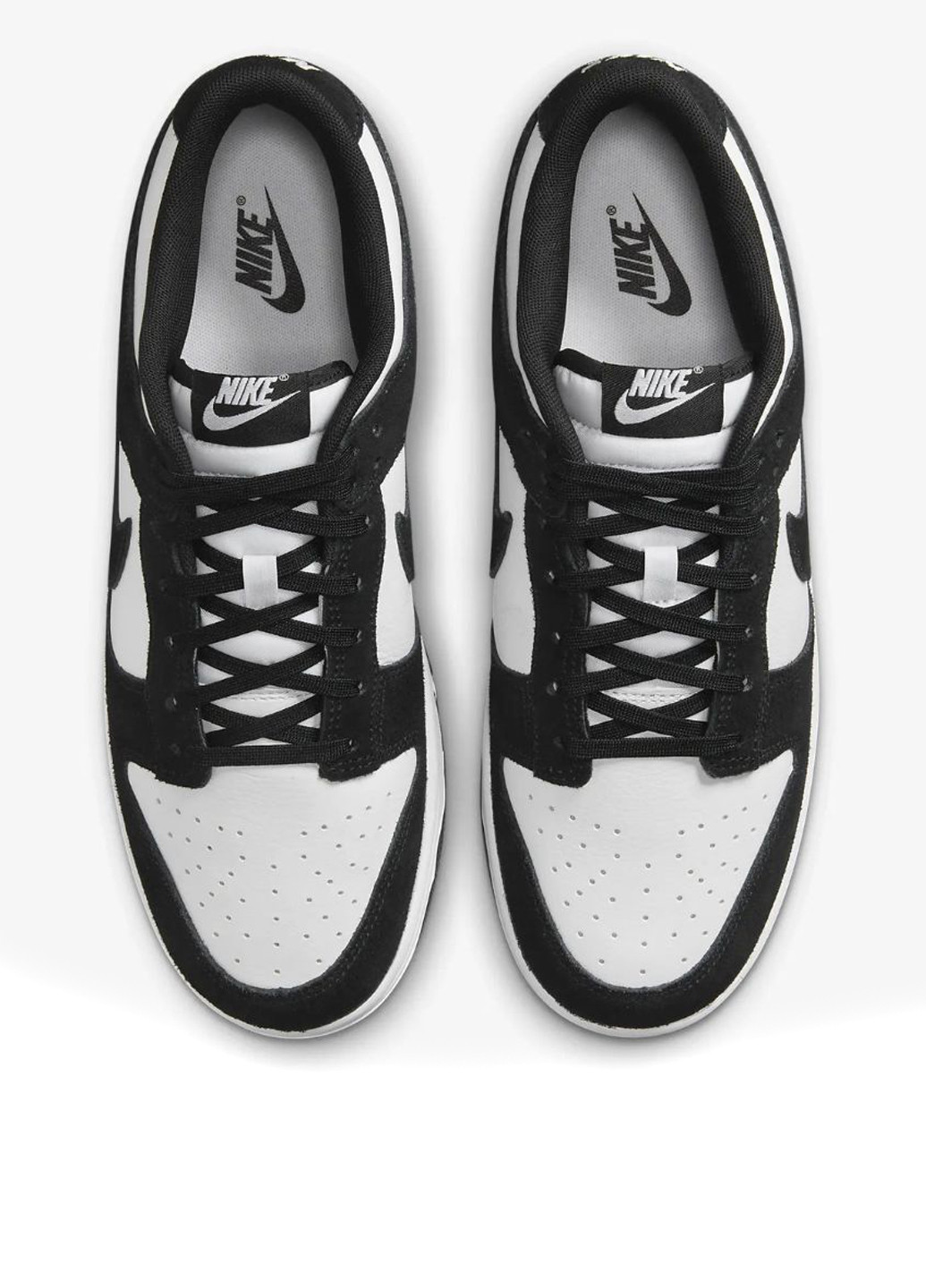 Чорно-білі кеди Nike Dunk Low Retro