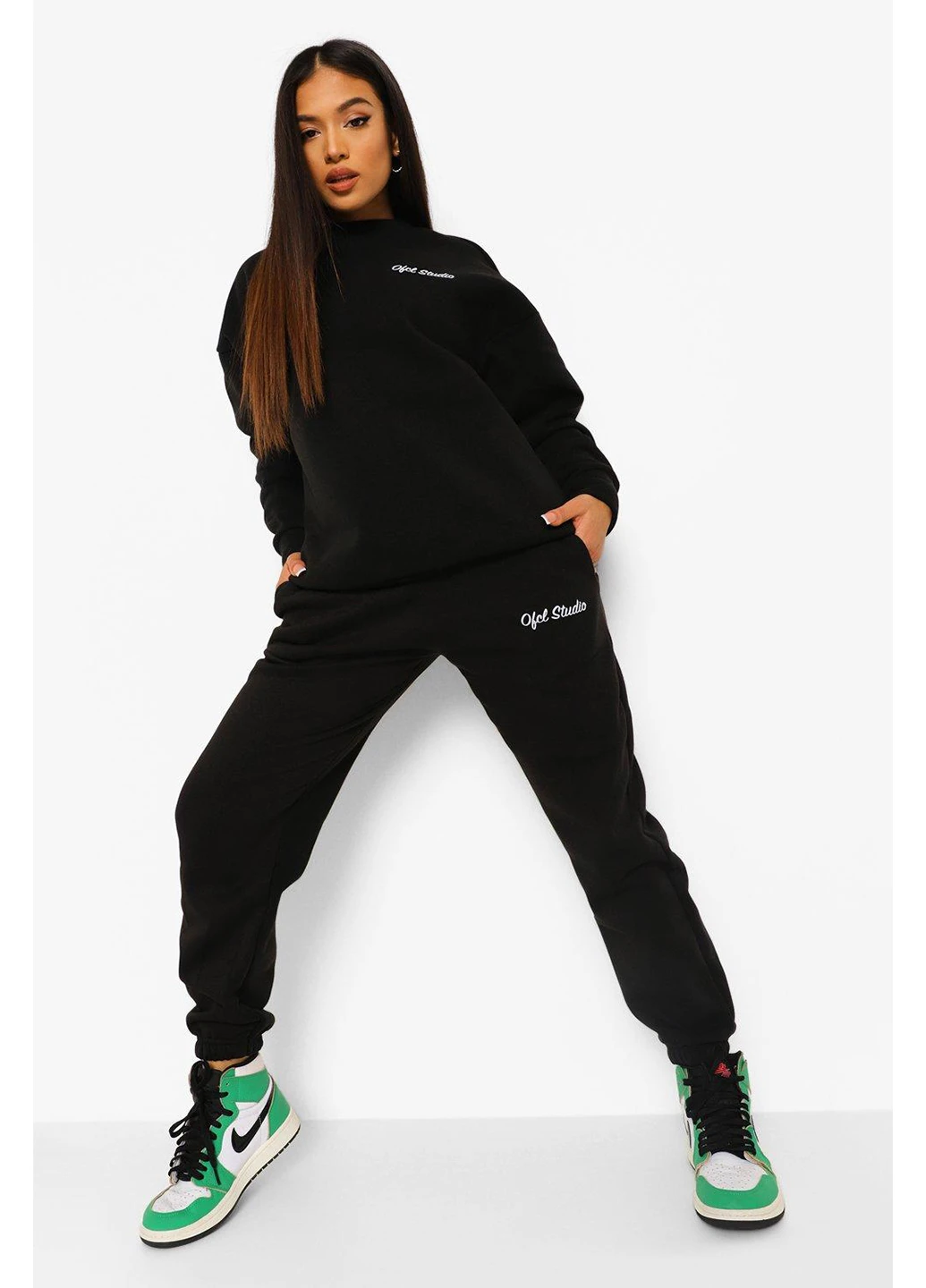 Костюм (свитшот, брюки) Boohoo (247218470)