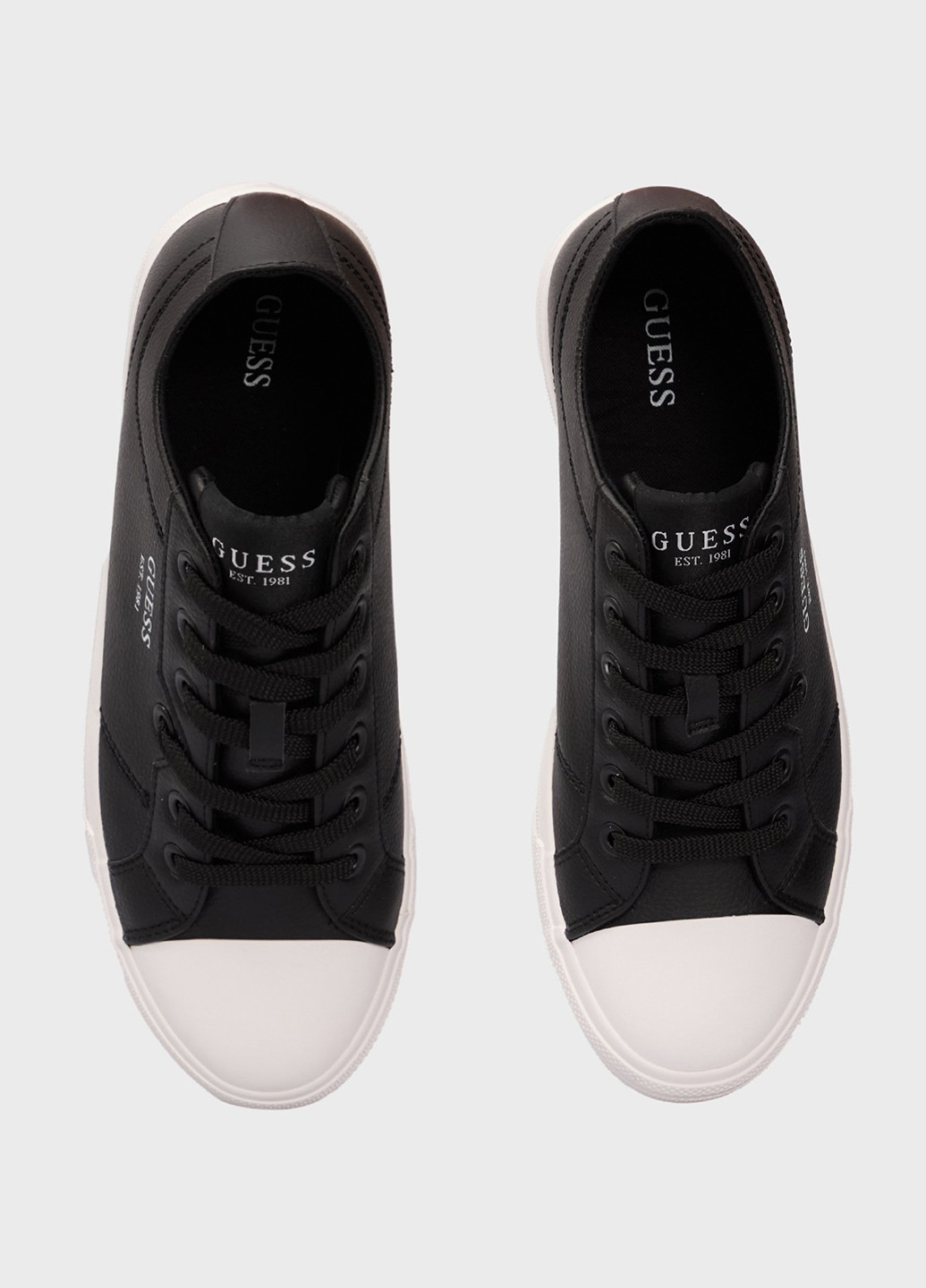 Черно-белые кеды Guess