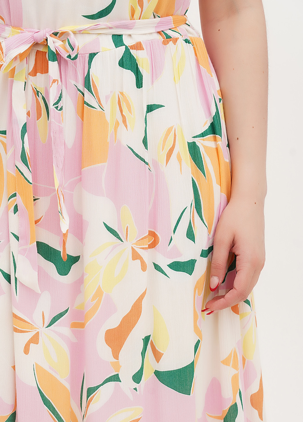 Комбінована кежуал сукня а-силует We з квітковим принтом