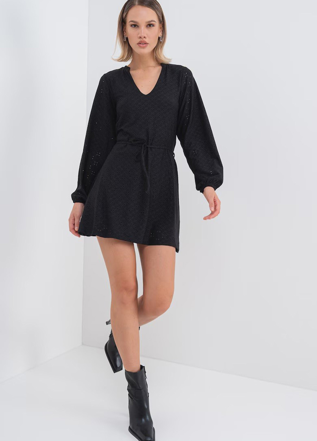 Черное кэжуал платье Only однотонное