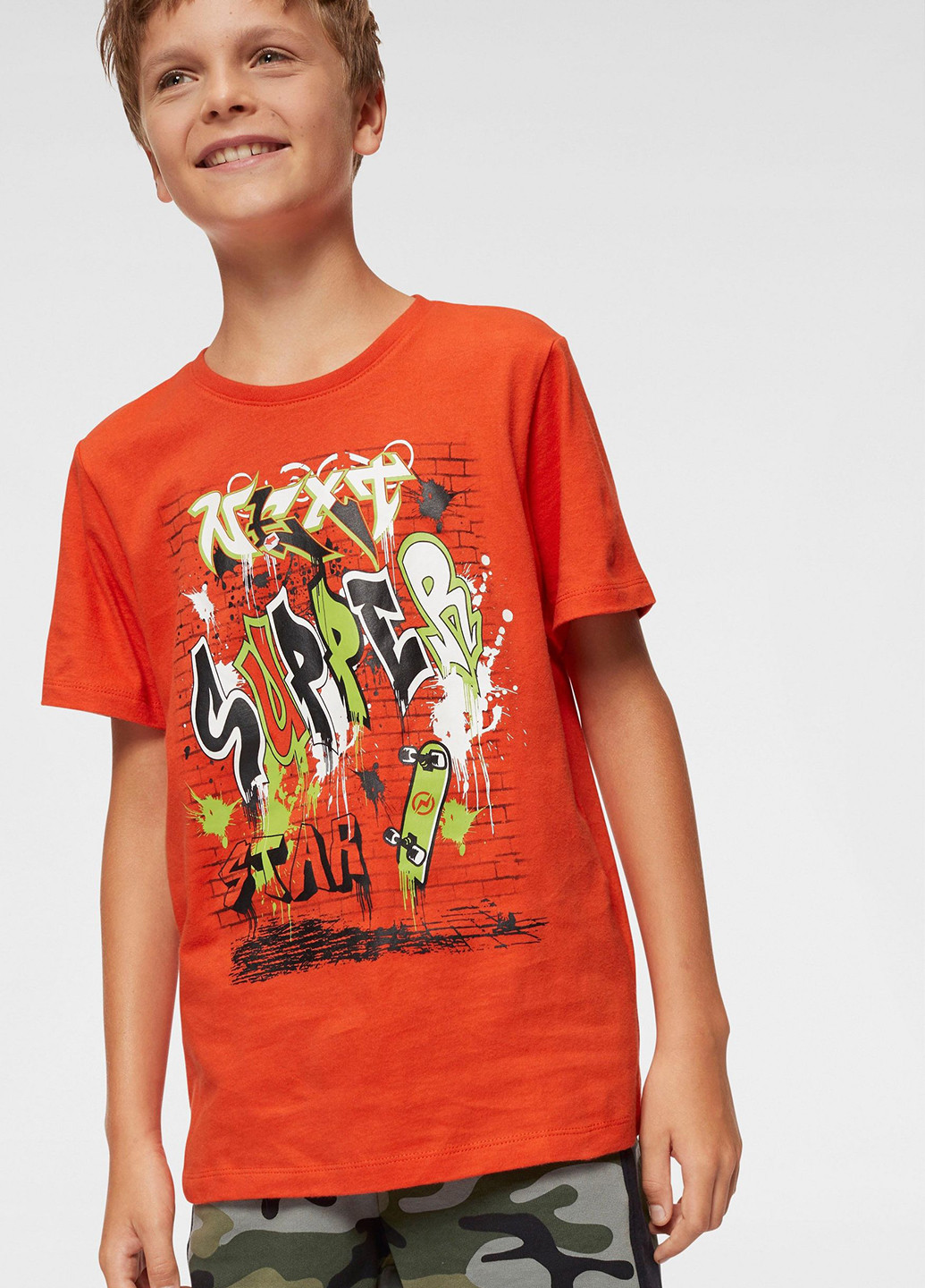 Оранжевая летняя футболка Buffalo