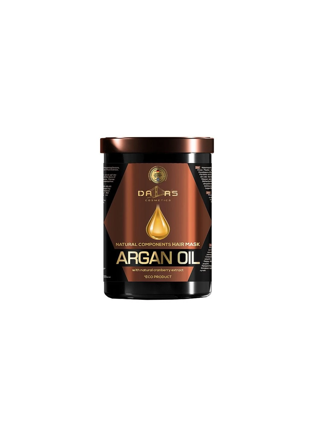 Маска для волосся Dalas Natural Components з натуральним екстрактом журавлини 729316 500 мл No Brand (253626516)
