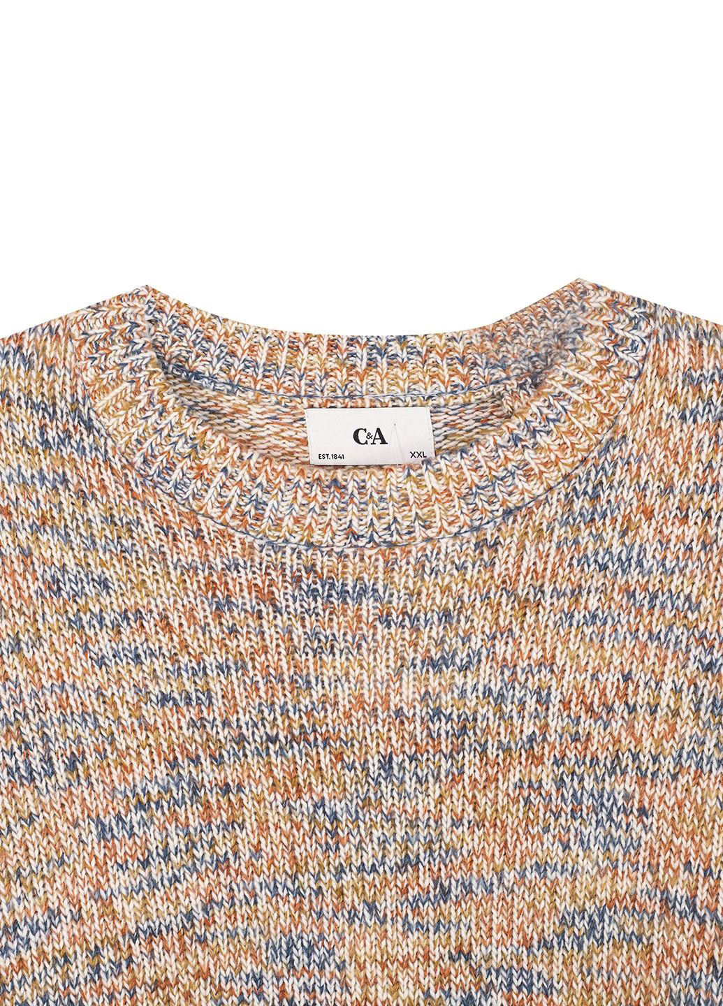 Комбинированный демисезонный свитер джемпер C&A