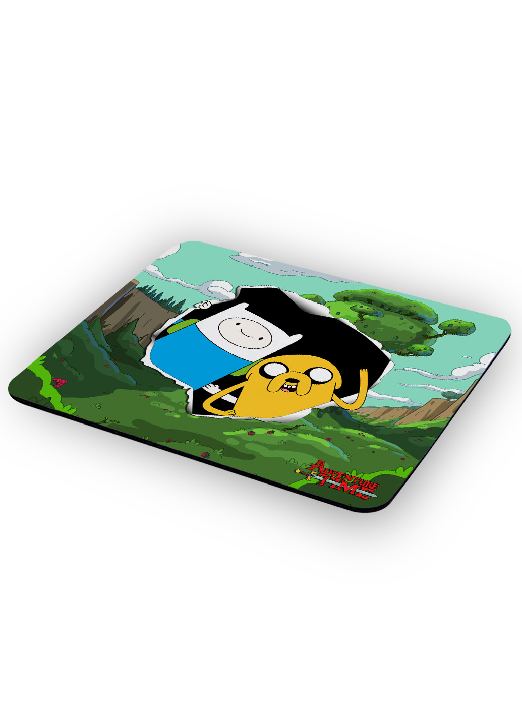 Коврик для мышки Финн и Джейк пес Время приключений (Adventure Time) (25108-1581) 22х18 см MobiPrint (222995284)