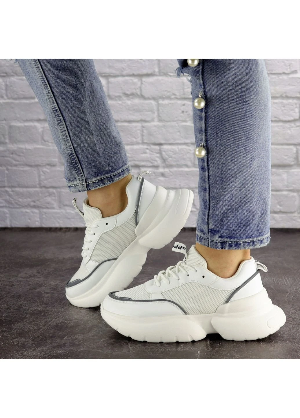 Жіночі кросівки Choe 1583 24 Білий Fashion білі демісезони (253195617)