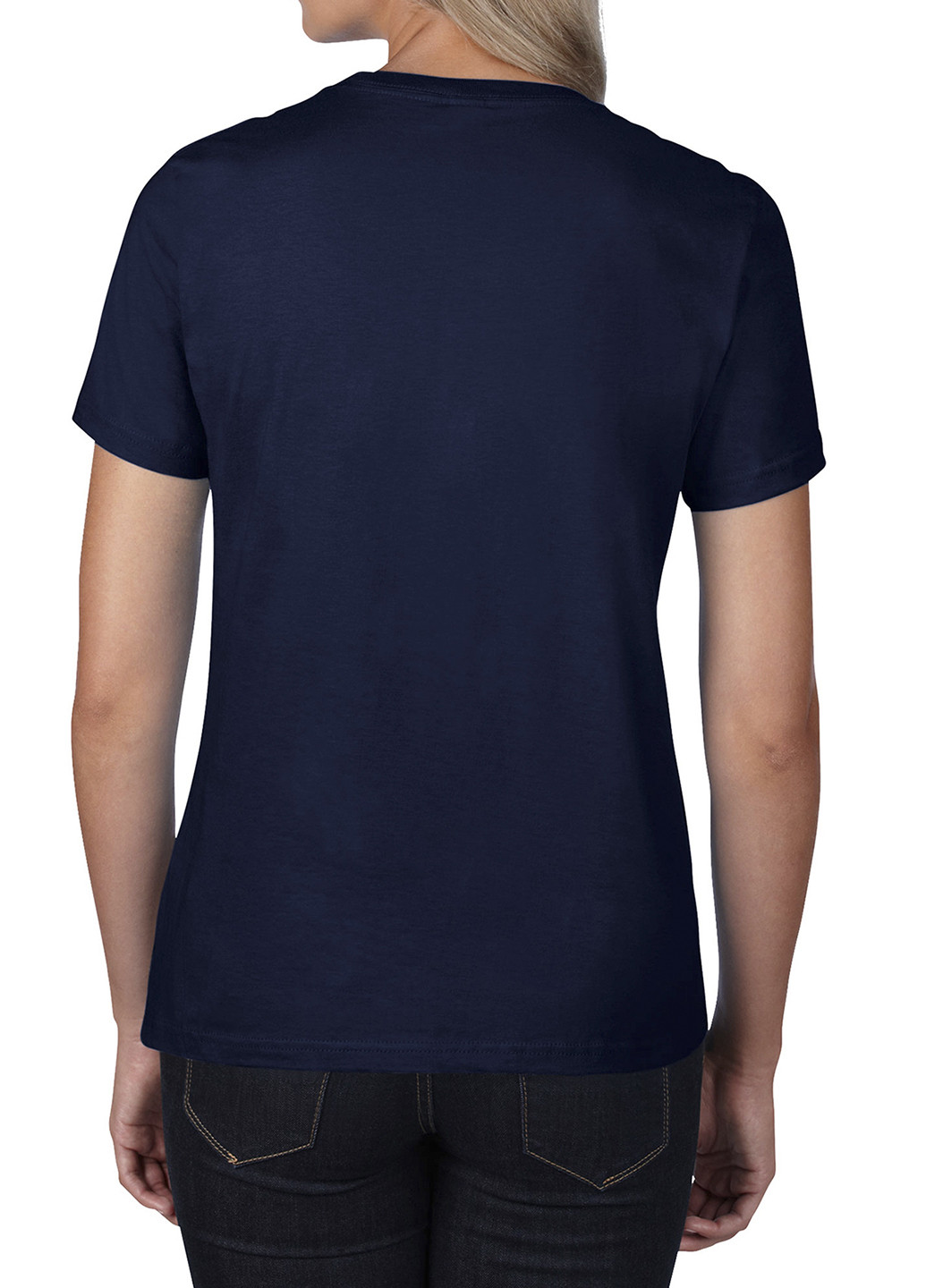 Грифельно-синяя летняя футболка Gildan