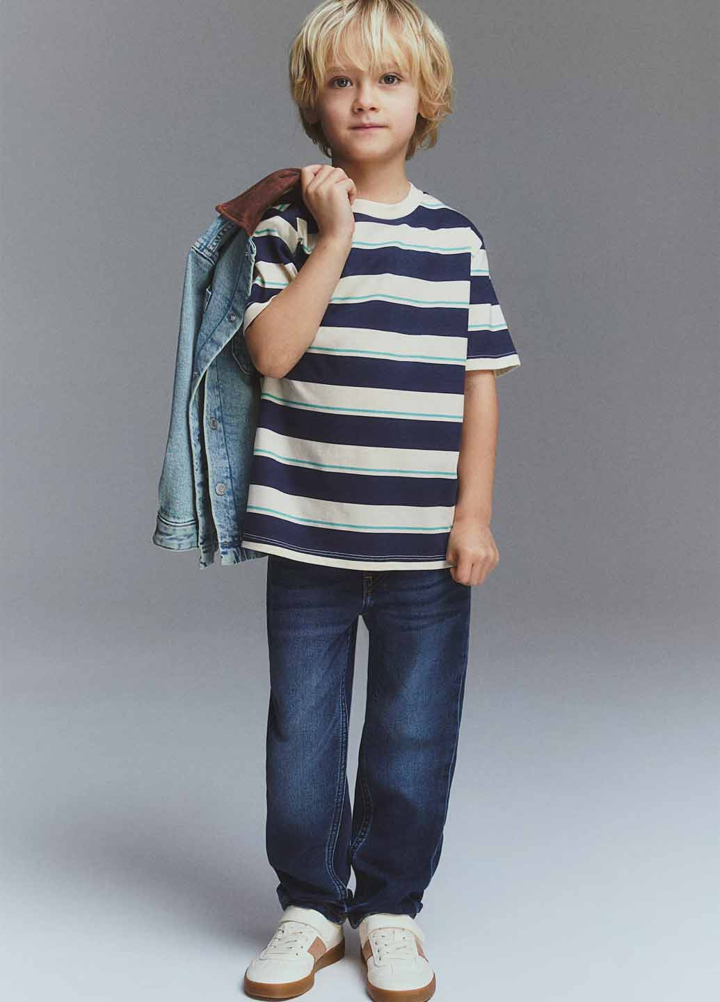 Комбінована літня футболка H&M