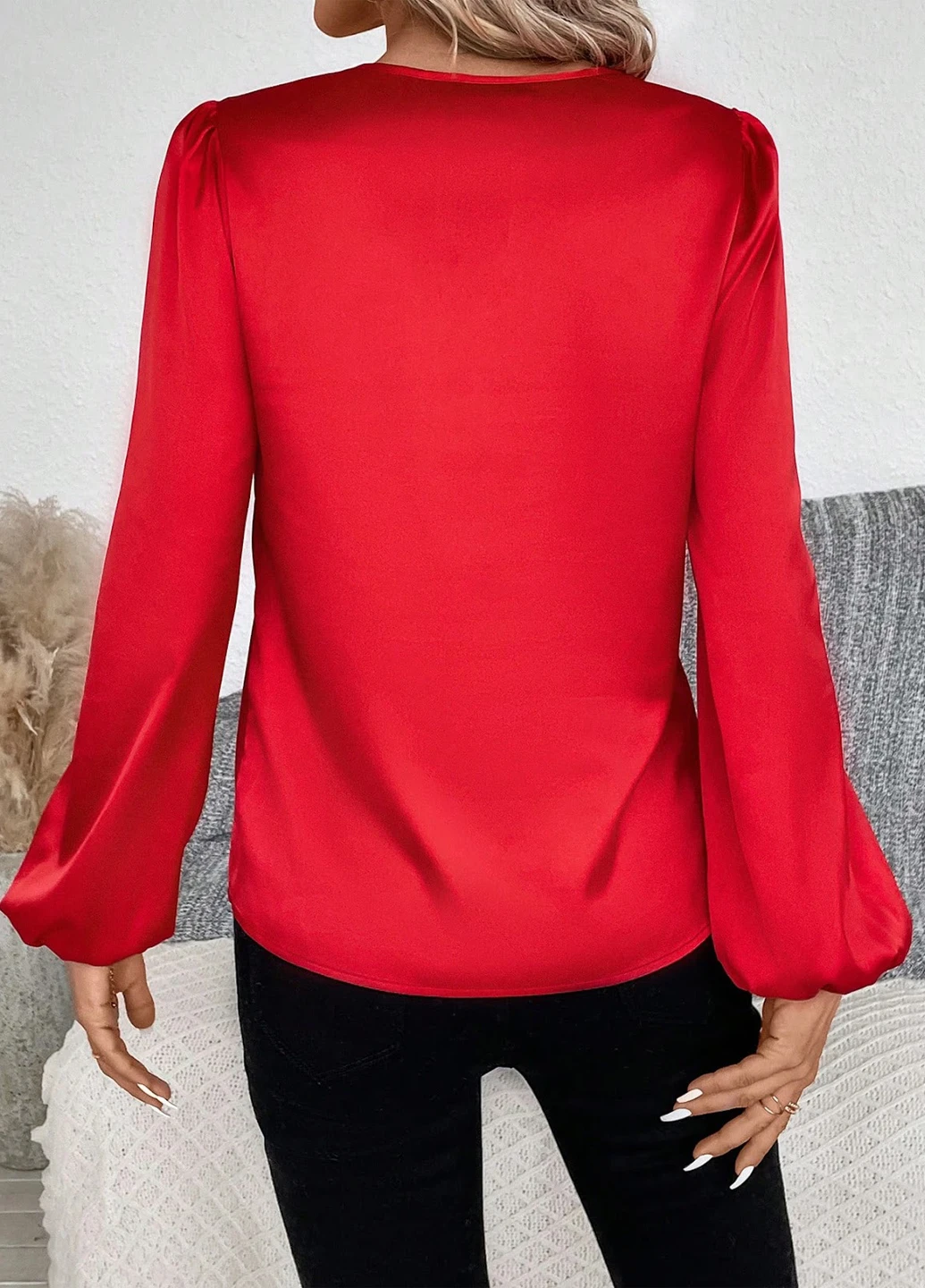 Красная блуза SHEIN