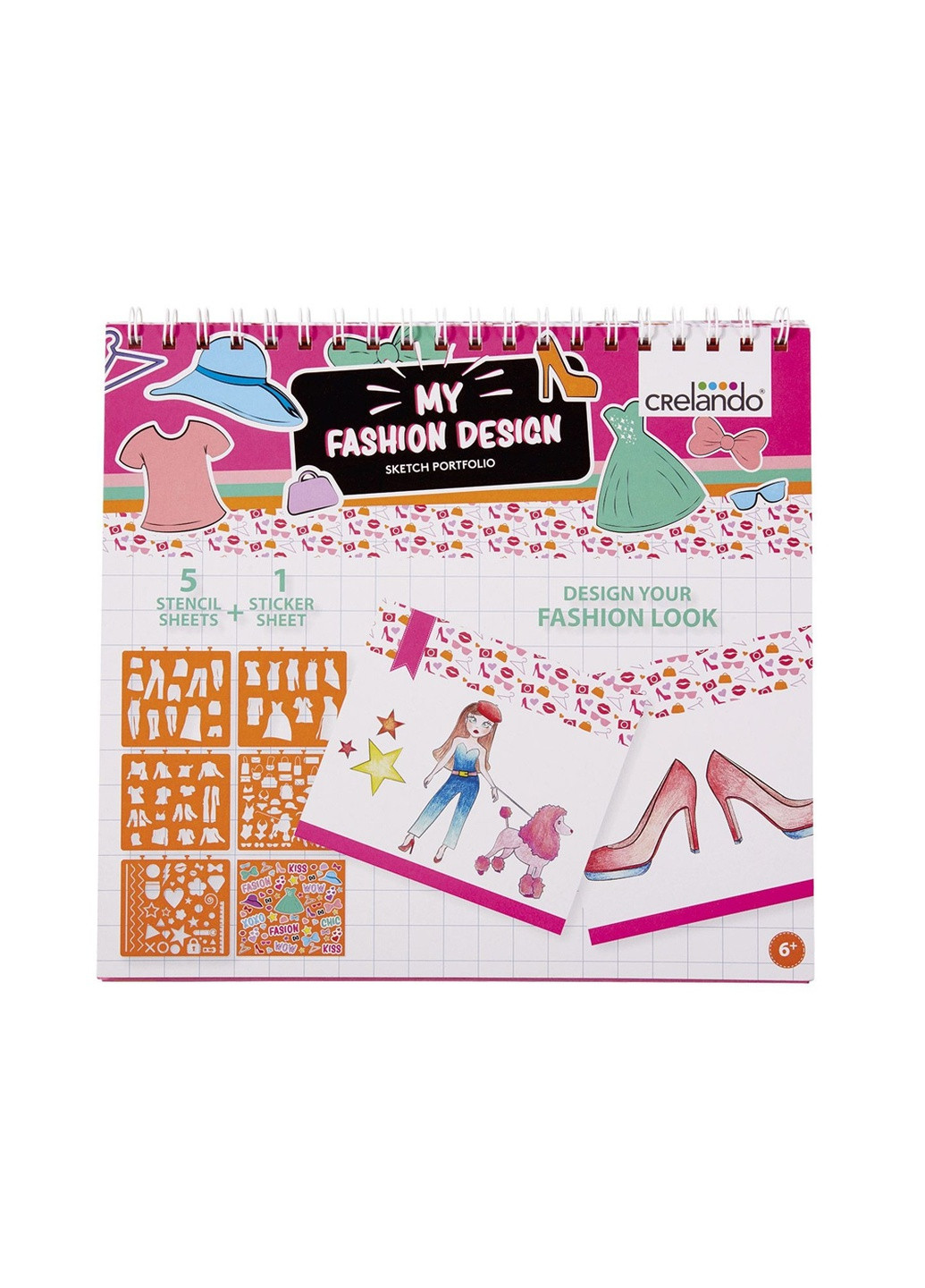 Книжка раскраска с наклейками для девочек Crelando (252739845)