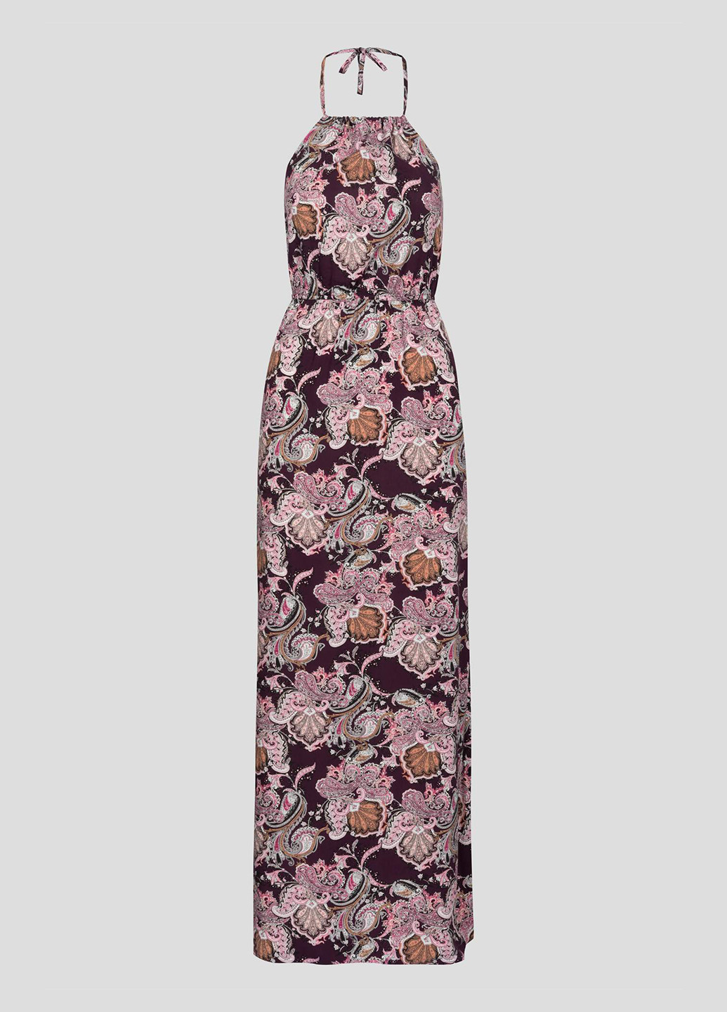 Черное кэжуал платье с открытой спиной Orsay с цветочным принтом