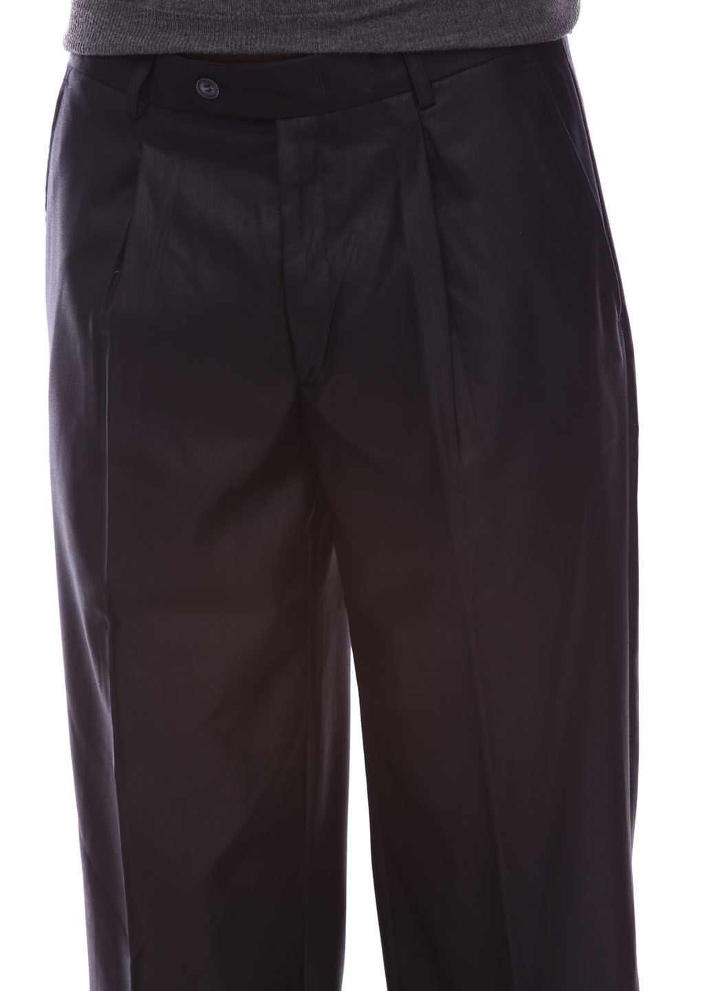 Черные классические демисезонные со средней талией брюки Ravol