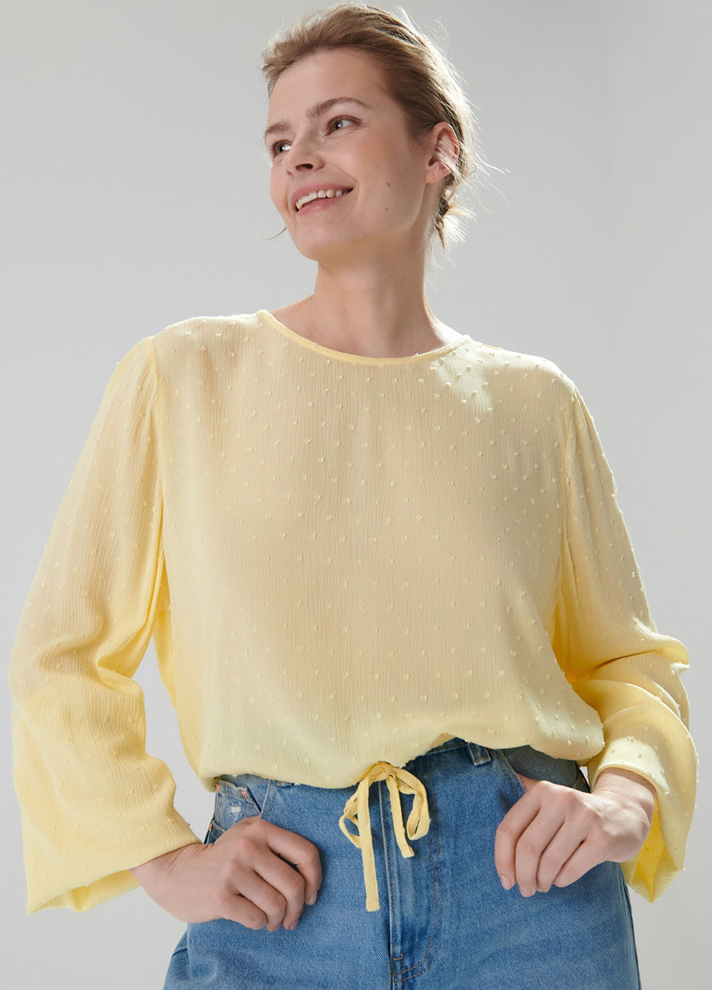 Желтая летняя блуза Sinsay