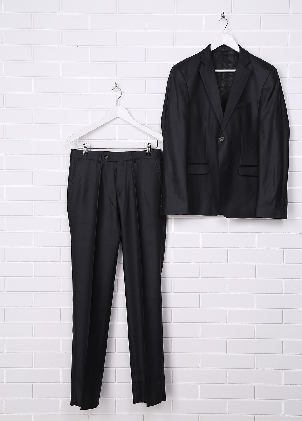 Темно-серый демисезонный костюм (пиджак, брюки) брючный Миа-Стиль