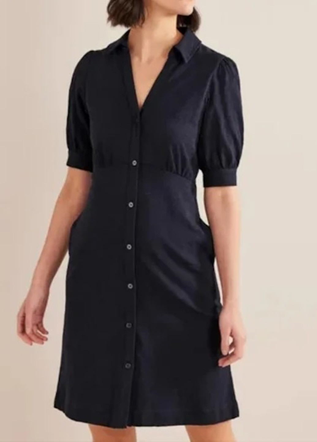 Темно-синее кэжуал платье а-силуэт Boden однотонное