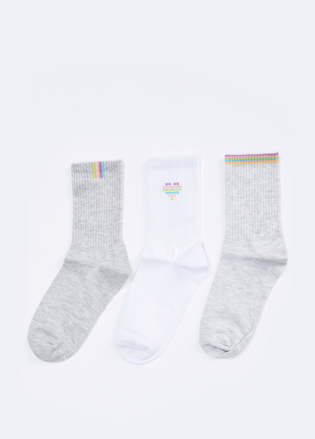 Шкарпетки(3шт) DeFacto з ущільненім носком комбіновані повсякденні
