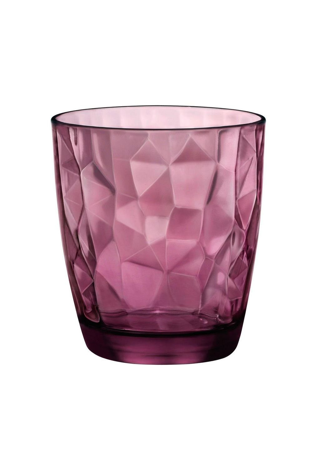 Склянка низька Diamond Rock Purple 302258-Q-02021990 390 мл рожевий Bormioli Rocco (253618216)
