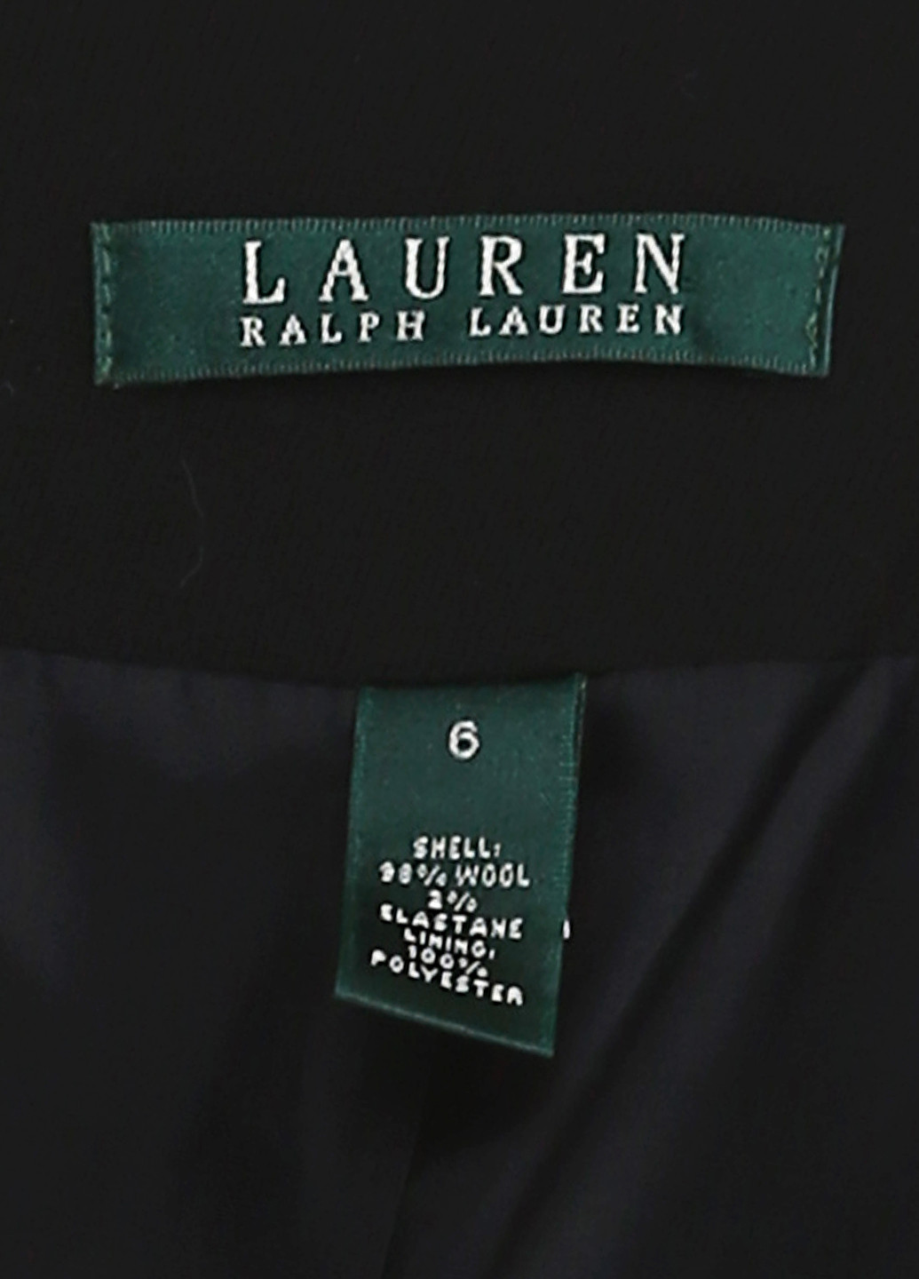 Черный женский жакет Ralph Lauren однотонный - демисезонный