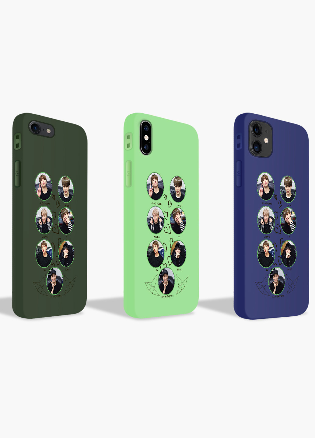 Чехол силиконовый Apple Iphone X БТС (BTS) (6129-1167) MobiPrint (219347328)