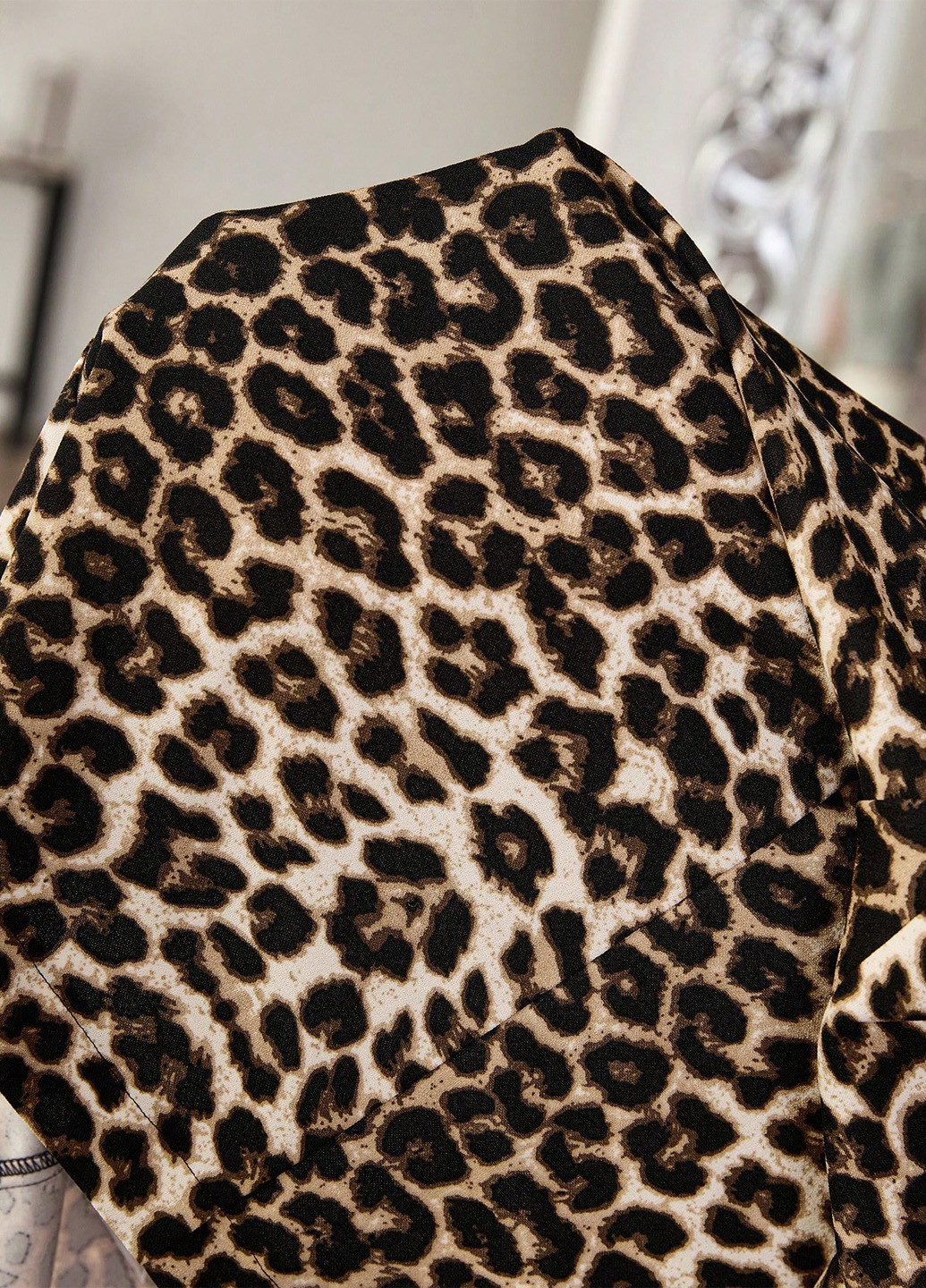 Бежевый женский жакет SHEIN леопардовый - демисезонный