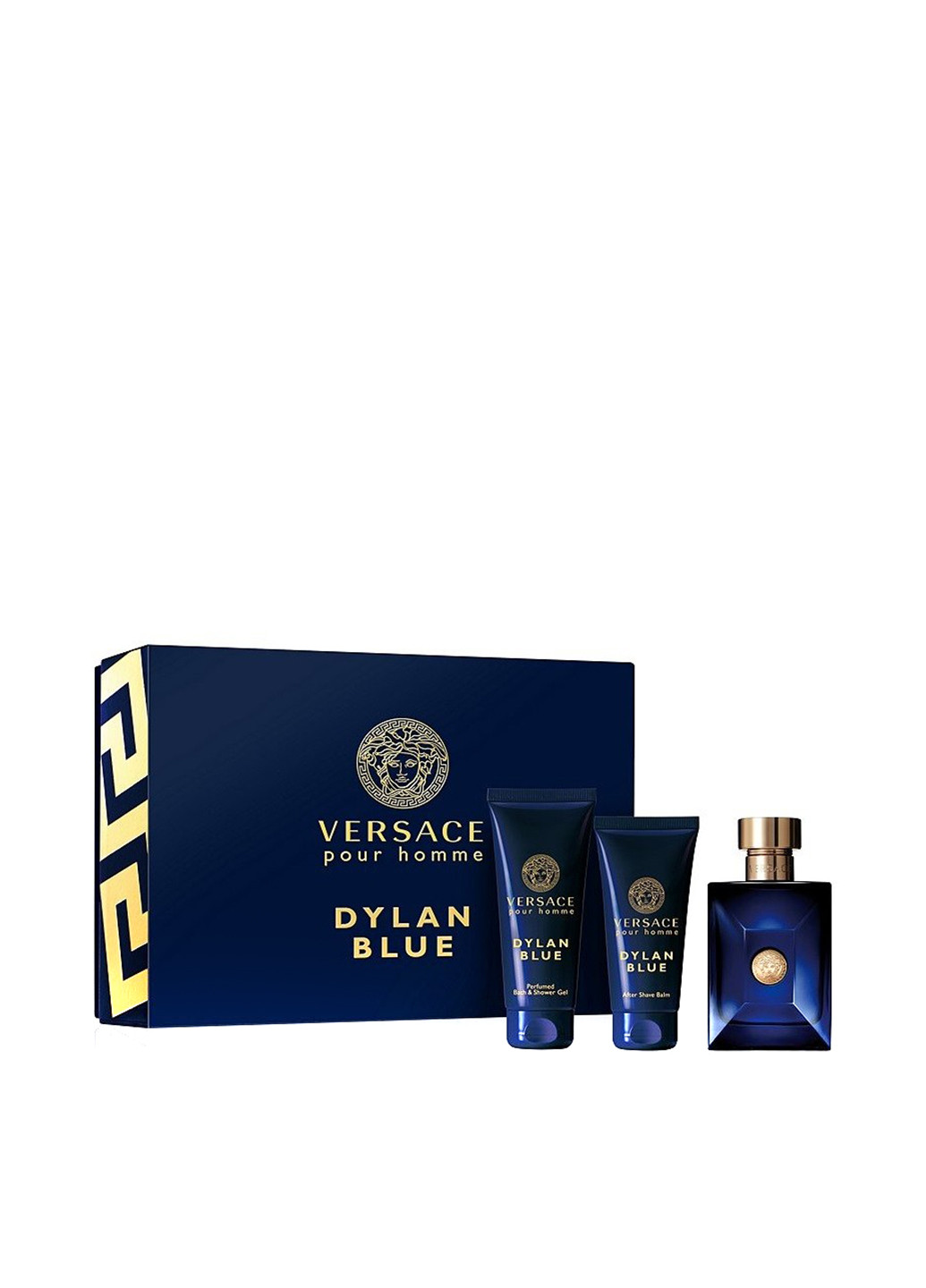 Набор, " pour homme dylan blue mini set", (5 мл, 25 г., 25 г.) Versace
