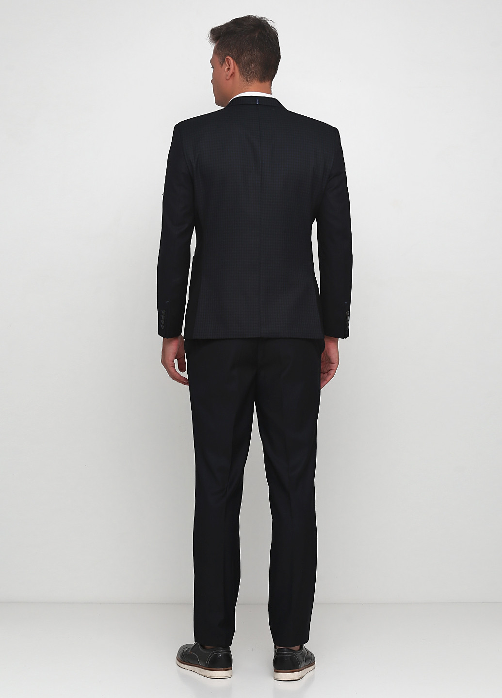 Чорний демісезонний костюм (піджак, брюки) з довгим рукавом, брючний Federico Cavallini
