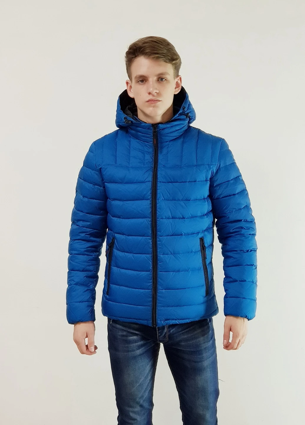 Блакитний зимній Пуховик аляска Snowimage