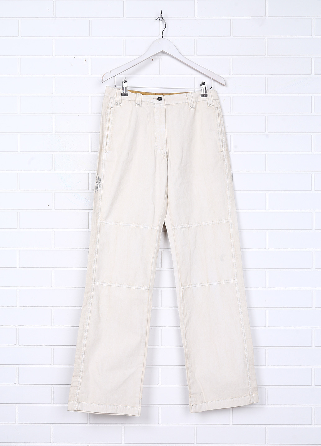 Светло-бежевые кэжуал демисезонные прямые брюки Murphy & Nye