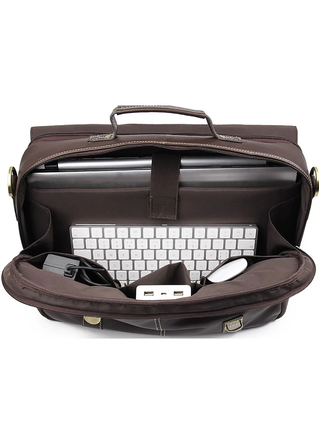 Чоловіча шкіряна сумка 38х30х9 см Vintage (229460778)