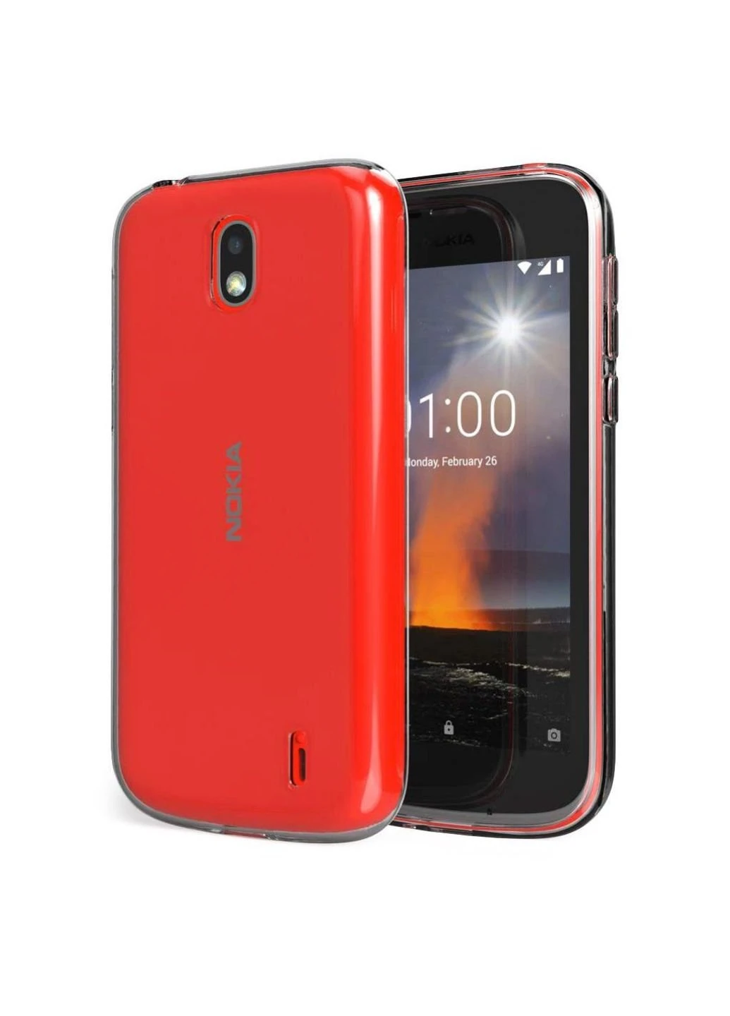 Чехол для мобильного телефона для Nokia 1 Clear tpu (Transperent) (LC-N1T) Laudtec (252570212)