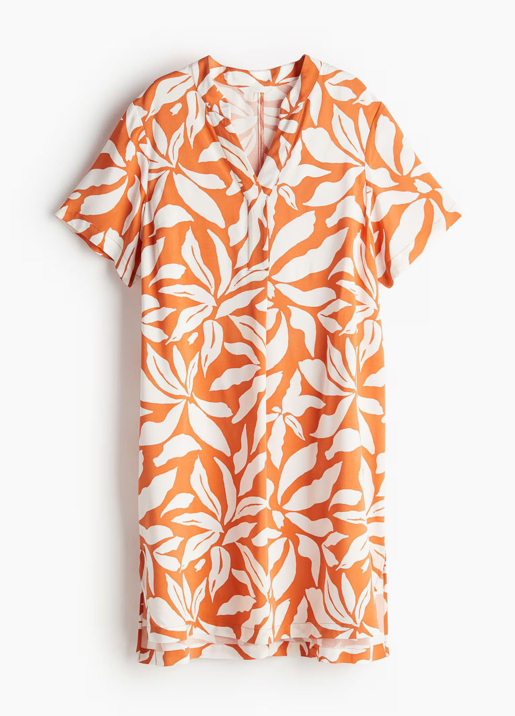 Помаранчева кежуал сукня H&M з абстрактним візерунком