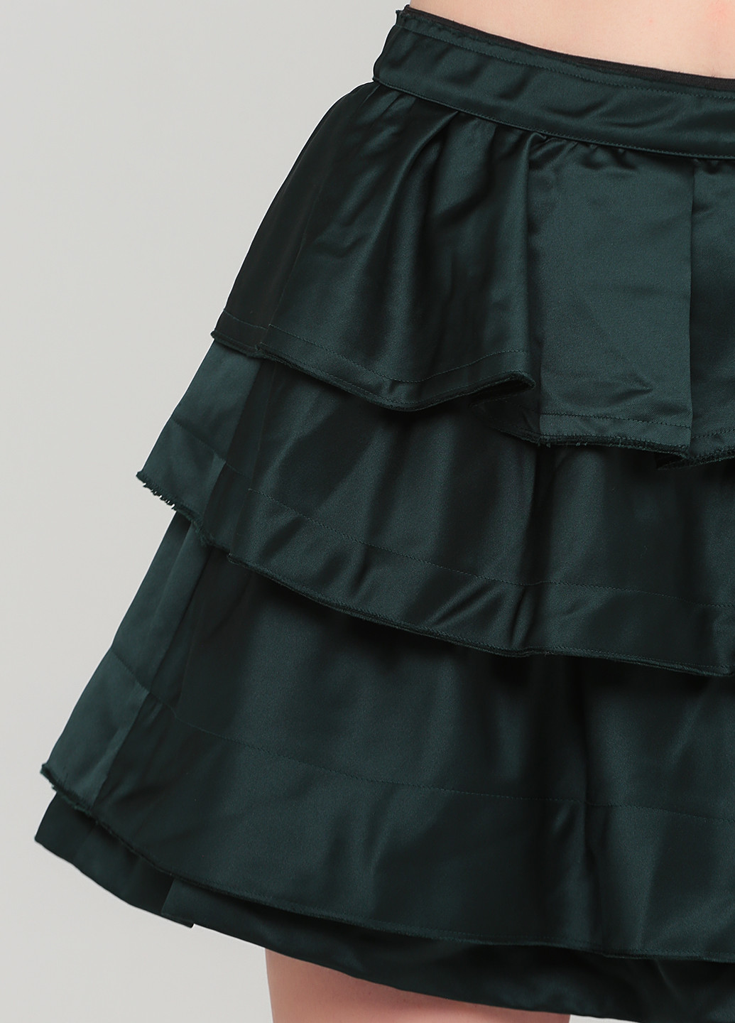 Темно-зеленая юбка Zara