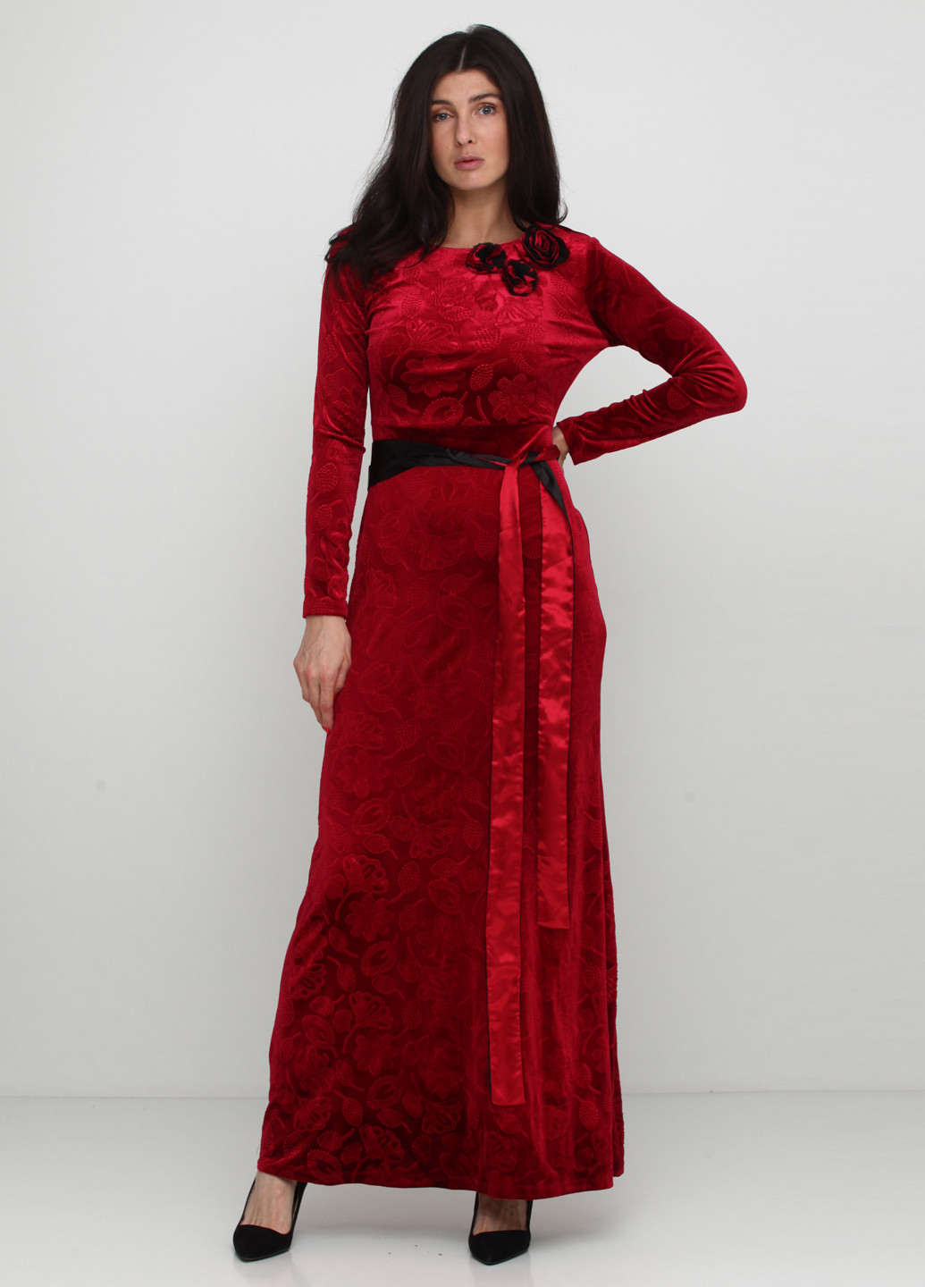 Красное вечернее платье макси Imperial однотонное