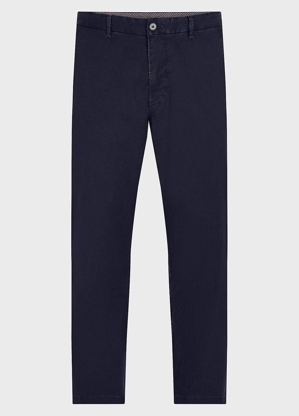 Темно-синие классические летние классические, прямые, чиносы брюки Tommy Hilfiger