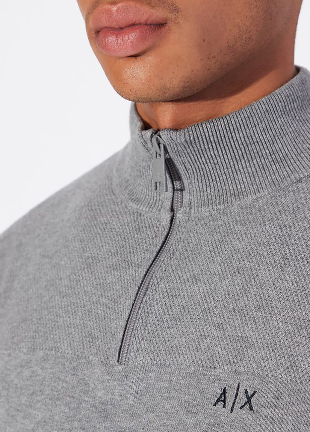 Серый демисезонный свитер Armani Exchange