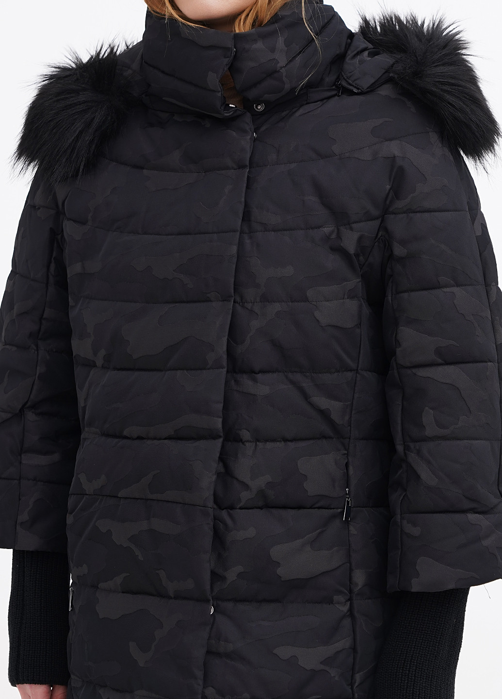 Черная зимняя куртка Fiorella Rubino
