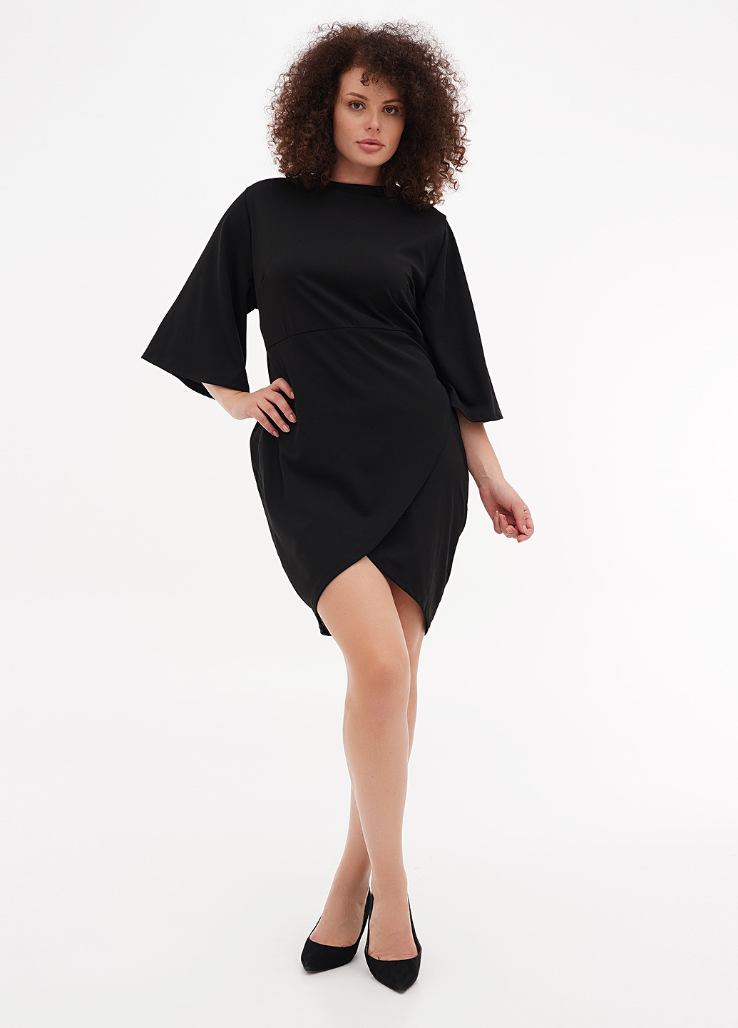 Черное кэжуал платье футляр Boohoo однотонное