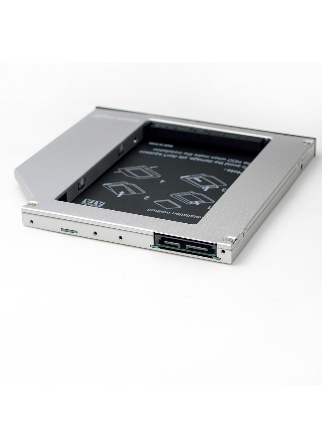 Адаптер підключення Grand - X HDD 2,5 ' 'у відсік приводу ноутбука, SATA/SATA3 Slim 9,5mm (HDC-24N) Grand-X (253839073)