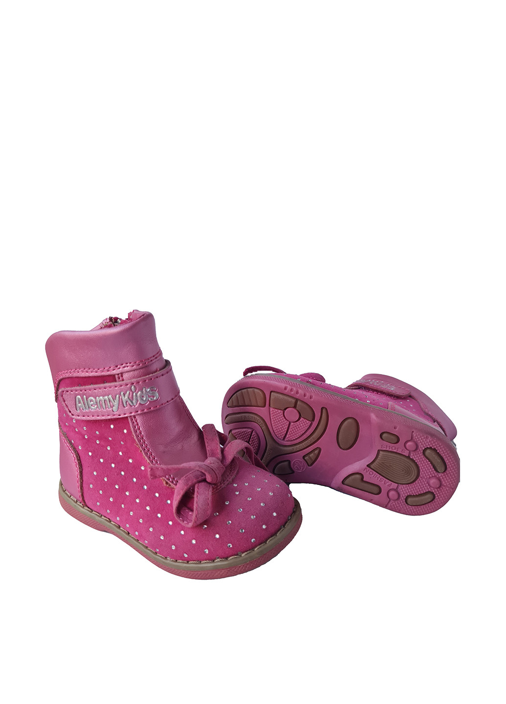 Розовые кэжуал осенние ботинки Alemy Kids