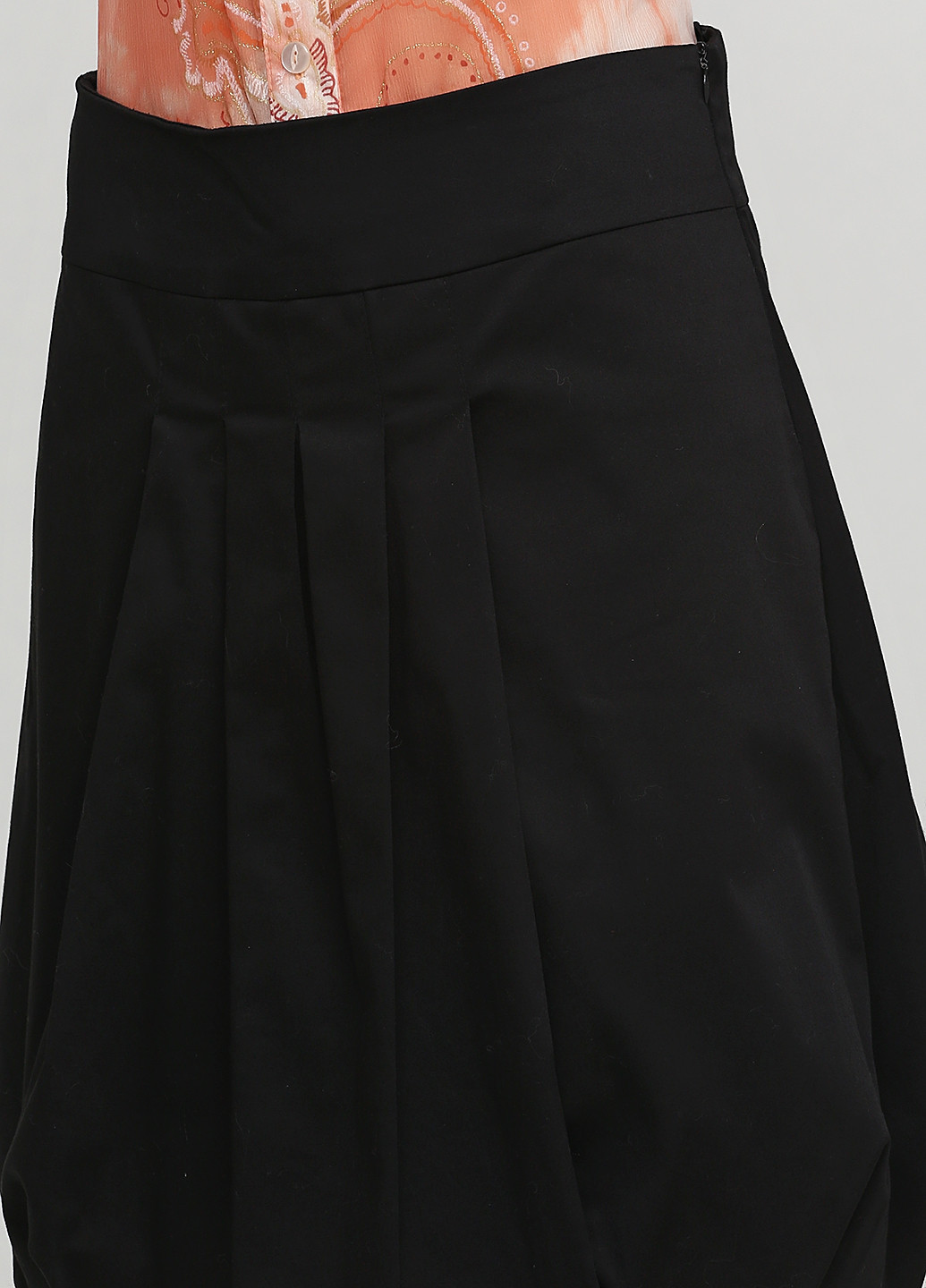 Черная кэжуал однотонная юбка YSD баллон