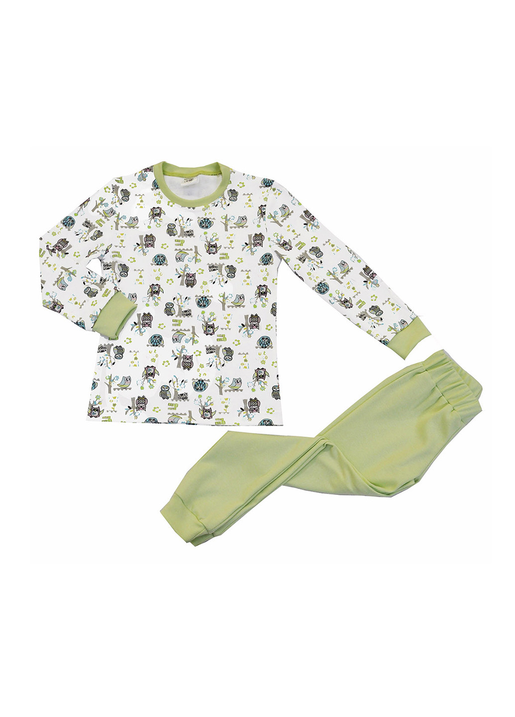 Зелена всесезон піжама (лонгслів, брюки) D&S